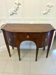 Antique Quality Inlaid Figured Mahogany Sideboard