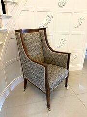 Antique Quality Mahogany Bergère Style Armchair