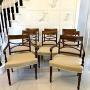Antique Quality Sheraton Set of 8 Dining Chairs