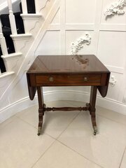 Antique Regency Freestanding Mahogany Sofa Table