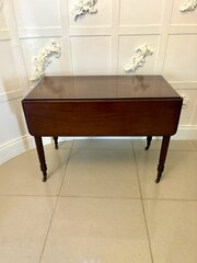  Antique Regency Mahogany Drop-Leaf Pembroke Table