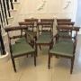 Antique Regency Mahogany Set of 8 Dining Chairs