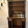 Antique Regency Rosewood Brass Inlay Open Bookcase