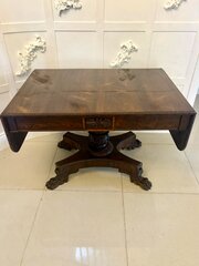 Antique Regency Rosewood Freestanding Sofa Table