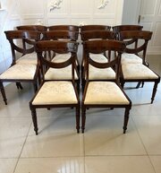 Antique Regency Style Mahogany Dining Chairs