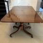 Antique Regency Three-Pillar Mahogany Dining Table
