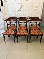 Antique Set Of Six Quality Rosewood Dining Chairs