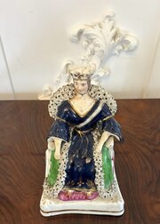 Antique Staffordshire Queen Victoria Figure