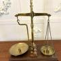 Antique Victorian Apothecary Balance Scales Brass