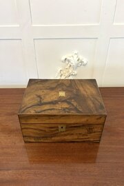  Antique Victorian Figured Walnut Writing Slope