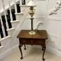 Antique Victorian Georgian-Style Oak Lowboy Table