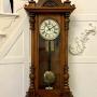 Antique Walnut Vienna Regulator Wall Clock