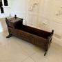 Antique William and Mary Quality Oak Rocking Crib