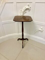 Elegant Antique Quality Mahogany Tripod Side Table