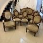 Exhibition Quality Antique Walnut 9 Piece Suite