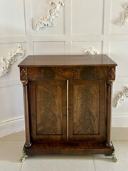 Fine Antique Figured Mahogany Chiffonier Cabinet