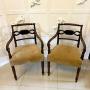 Fine Pair of Antique Quality Mahogany Desk Chairs
