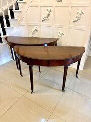 Large Pair Of Antique Mahogany Console Tables