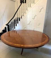Monumental Antique 14 Seater Circular Dining Table
