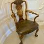 Outstanding Quality Antique Walnut Desk Chair