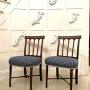  Pair Antique George III Mahogany Side / Desk Chair