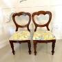 Pair of Antique Victorian Mahogany Side Chairs 