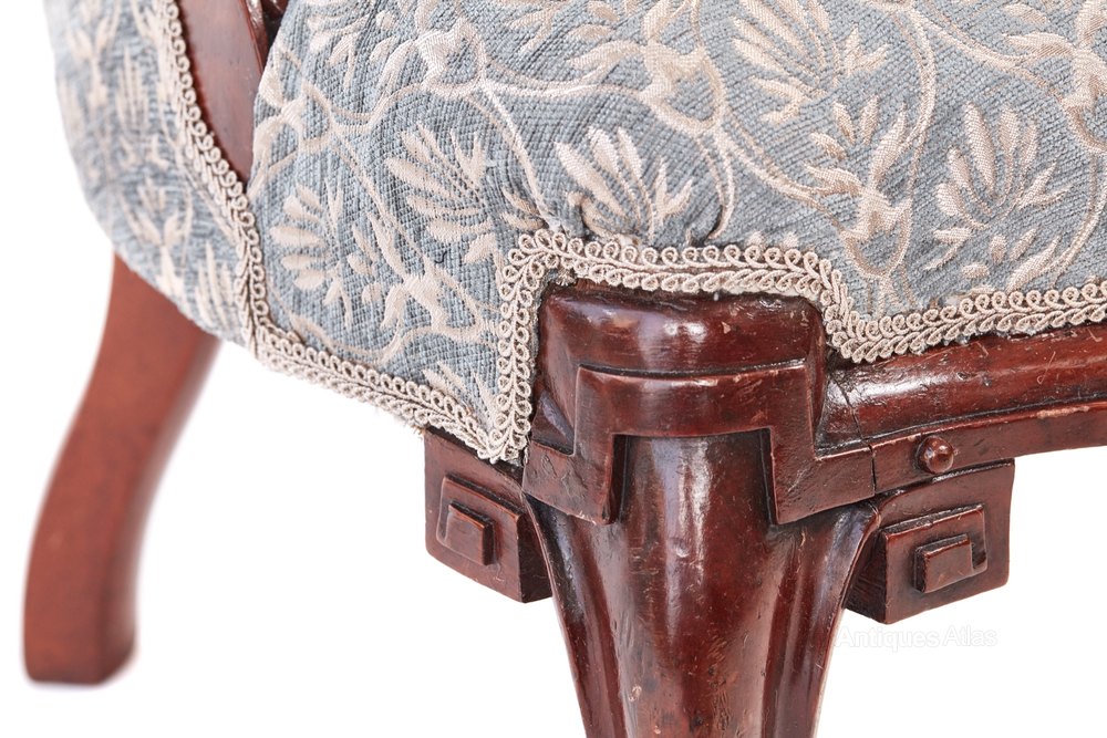 Pair Of Victorian Carved Walnut Ladies Chairs - Antiques Atlas