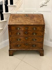 Quality Antique George I Walnut Bureau