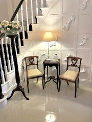 Quality Antique Victorian Carved Mahogany Lamp Table