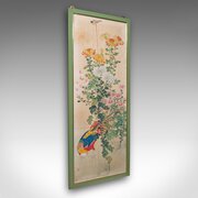 4 Tall Vintage Wall Panel, Oriental, Watercolour