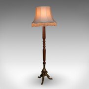6 Tall Vintage Standard Lamp, English, Walnut