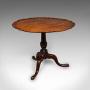 Antique 4 Seat Occasional Table, English, Walnut