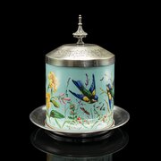 Antique Biscuit Barrel, English, Ceramic, Jar