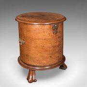 Antique Cellarette English Walnut Wine Cooler