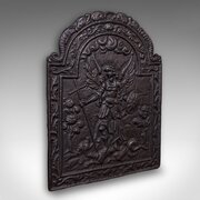 Antique Church Refectory Fire Back, English, 1890
