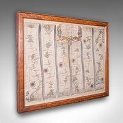 Antique Coaching Road Map, Exeter To Barnstable