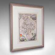 Antique County Map, Huntingdonshire, English