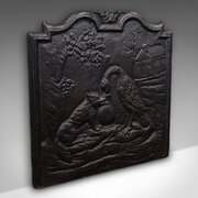 Antique Decorative Fire Back, English, Fireplace