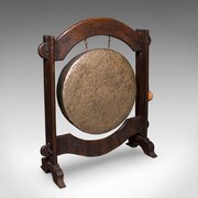 Antique Dinner Hall Gong, Oriental, Bronze Chime