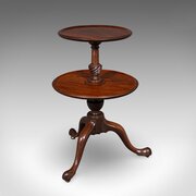 Antique Dumb Waiter, English, Two Tier Table