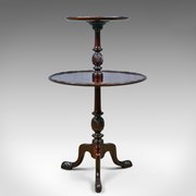 Antique Victorian Mahogany English Dumb Waiter.