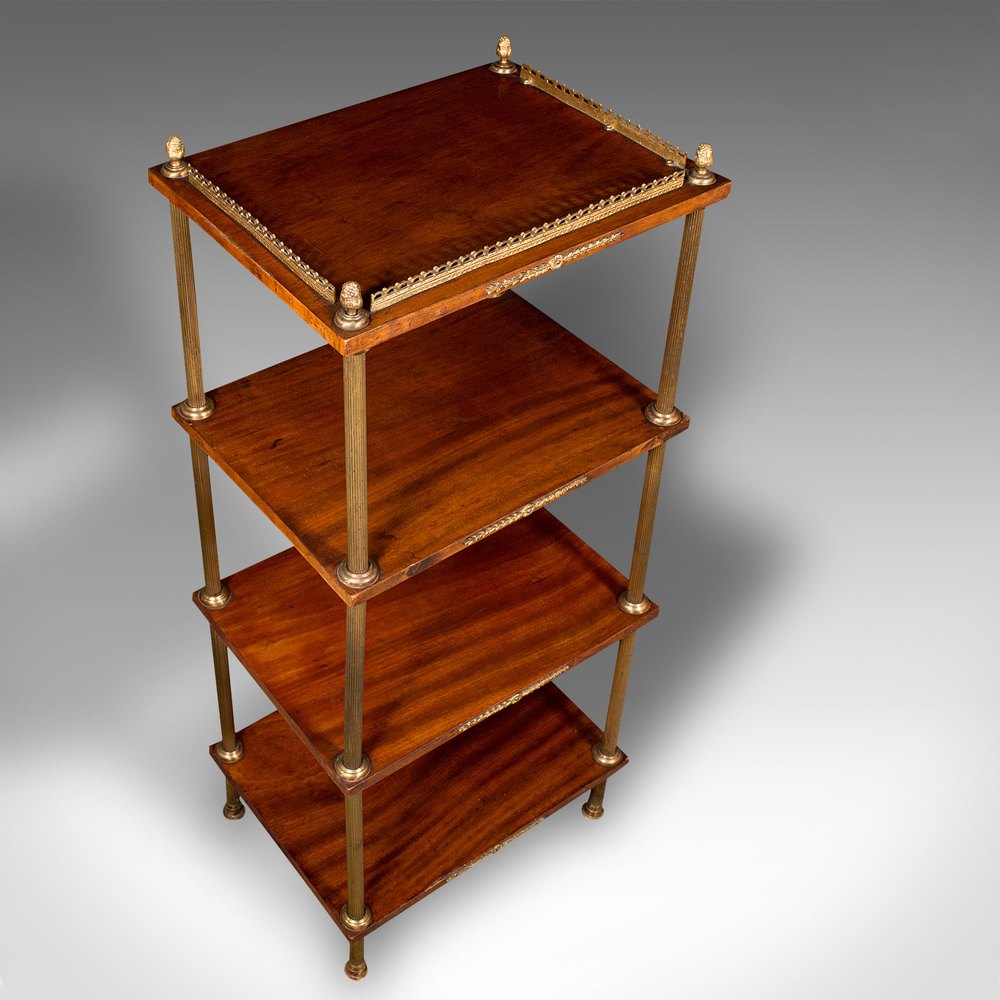 Antique Etagere, French, 4 Tier Whatnot, Empire Antiques Atlas