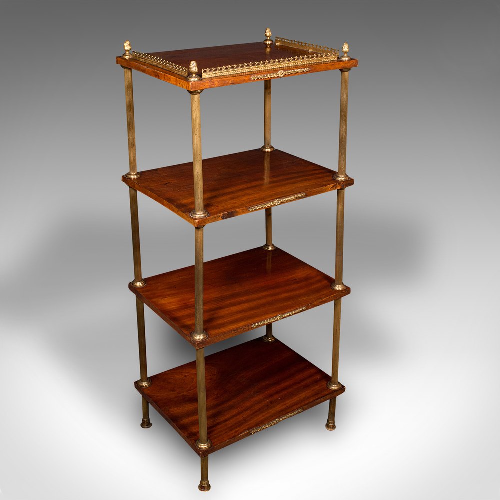 Antique Etagere, French, 4 Tier Whatnot, Empire Antiques Atlas