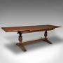 Antique Extending Dining Table, English Oak