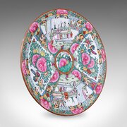 Antique Famille Rose Display Plate, Oriental, Dish