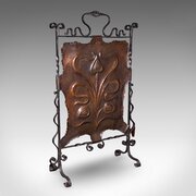 Antique Fire Screen, Art Nouveau, French, Fender