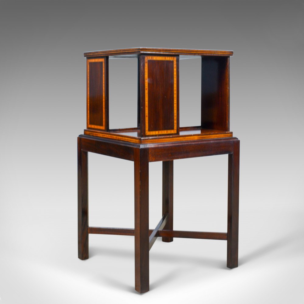 Antique Four Sided Bookcase Stand, Edwardian, Waln Antiques Atlas