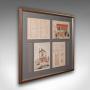 Antique Framed Architectural Plans, French, Art