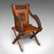 Antique Glastonbury Chair, English Oak, Elbow Seat