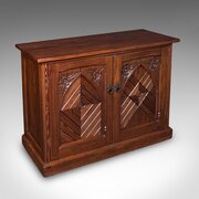 Antique Gothic Revival Cabinet, English, Cupboard